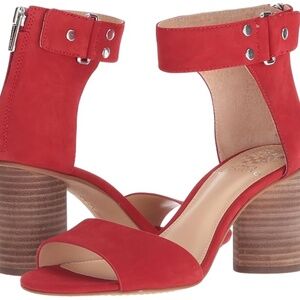 Vince Camuto Women's Size 9.5 Red Jannali Heels